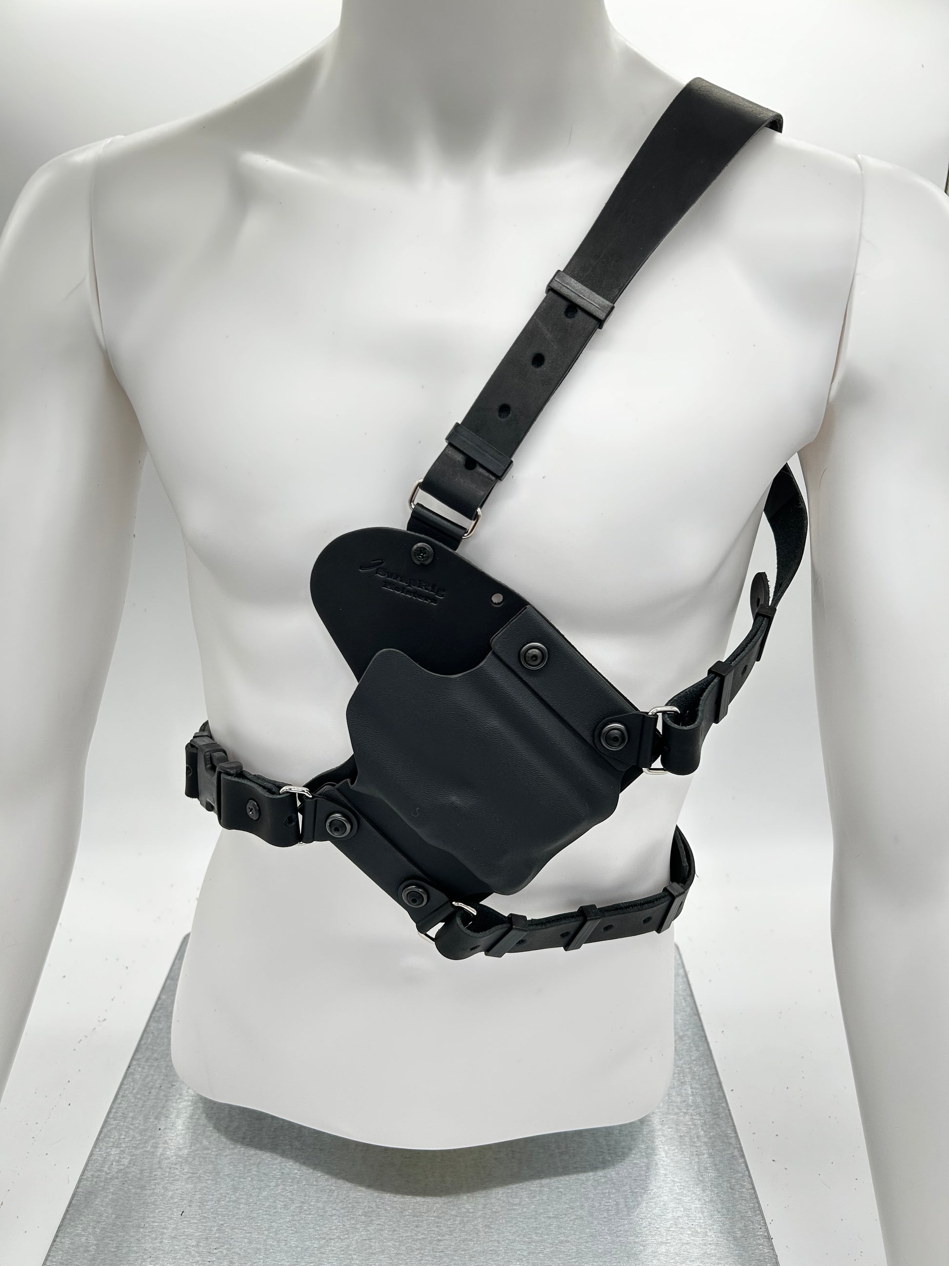 The Outdoorsman Shoulder & Chest Rig Holster is designed to